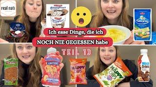 DAS hab ich verpasst  Ich esse Dinge, die ich NOCH NIE gegessen habe  Teil 13  Food Challenge