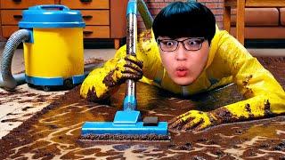 카펫 청소 시뮬레이터?! / 여왕 카펫 청소했더니?? [Clean My Carpet]