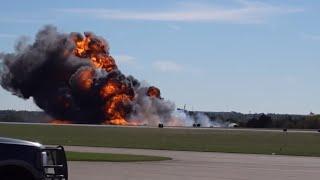 *NEW* HIGH QUALITY FOOTAGE OF THE DALLAS AIRSHOW B17 CRASH, RIP️