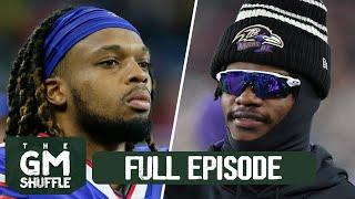 Hamlin shows "remarkable improvement", Lamar Jackson MIA & backup QBs in Week 18 | The GM Shuffle