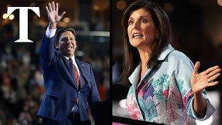 Haley and DeSantis booed and cheered at Republican convention