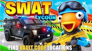 SWAT TYCOON MAP FORTNITE CREATIVE - FIND VAULT CODE LOCATIONS