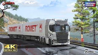 Truckers of Europe 3| NEW UPDATE |Double trailer in hills | realistic HD gameplay