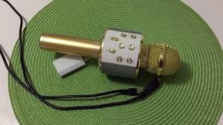 Микрофон WS 858/Как зарядить /