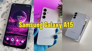 Samsung galaxy a15 / unboxing + test Tema / aesthetic 