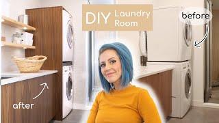 MODERN DIY Laundry Room Makeover