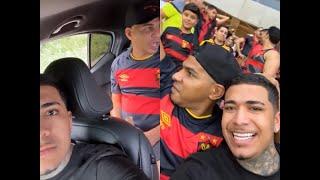 ARTUR BRAZ E ZECA NO JOGO DO SPORT RECIFE