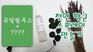 항균과 항박테리아에 좋은 공기정화 스프레이 만들기! making antibacterial spray