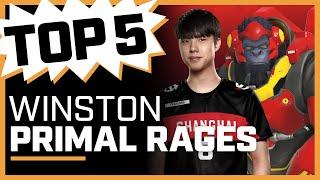 Fearless RAGES with Incredible 4k! | Top 5 Winston Primal Rages