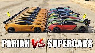 GTA 5 ONLINE - PARIAH VS SUPERCARS PART #02 (WHICH IS FASTEST?)