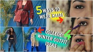 5 Ways to wear KAJAL + Winter College MUST HAVES | StyleMeUpWithSakshi