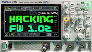 Rigol DHO804 fw1.02 hacking - 250MHz bandwidth, 50Mpts, CAN and LIN decoding