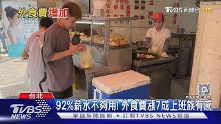 92%薪水不夠用! 7成上班族「外食費增」晚餐漲最有感 ｜十點不一樣20240509@TVBSNEWS01