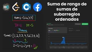 Suma de Rango de Sumas de Subarreglos Ordenados | Ejercicio de LeetCode en español | Java | C++ JS