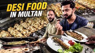 Desi Food in Multan with Childhood Friends  | HN Food Restaurant Street food