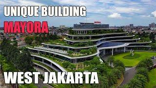 an Unique Architecture Mayora Building - West Jakarta - Drone View