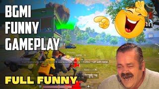 Bgmi funny gameplay with random teammate  comedy full fun video‍ #bgmi #jevel #comedy #funny