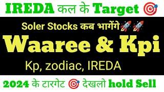 ireda share latest news, kpi green share latest news, waaree renewables share latest news, Zodiac,kp