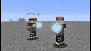 Shadow clone using rasengan (my Naruto mod for minecraft)