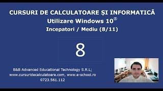 Cursuri de Utilizare PC / Windows 10 pentru incepatori - 8 / 11 – Operatiuni cu fisiere