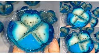 Resep Puding Mekar Kekinian || Puding Mekar Ocean Blue