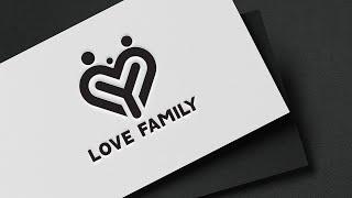 Logo Design Tutorial | Love Family Logo Design Tutorial In Adobe Illustrator