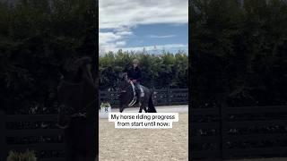 My horse riding progress from start until now! #horseriding