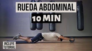 Rutina con RUEDA ABDOMINAL ejercicios con rueda abdominal |10 min | incluye tutorial principiantes