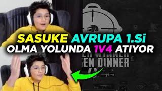 SASUKE AVRUPA 1.Sİ OLMA YOLUNDA 1V4 ATIYOR