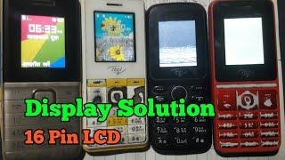 Itel keypad 16 pin white Display Solution||itel it2163,it5608,it2130,it5603