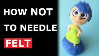 The REAL truth about Needle Felting Joy stood up