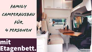 Roomtour Family Camper Citroen Jumper - Customcamper für 4 Personen - Camperconversion