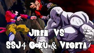 Jiren vs SSJ4 Goku & Vegeta