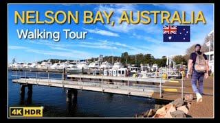 NELSON BAY, AUSTRALIA | Visual Walking tour - Nelson Bay Town Walk [4K HDR ]