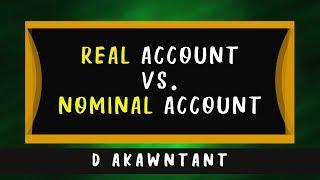 REAL Account vs. NOMINAL Account in Filipino