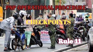 PNP OPERATIONAL PROCEDURE: Checkpoints