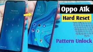 Oppo A1k Hard Reset | Pattern Pin Password Unlock Without Pc computer | Screen Lock Remove Oppo