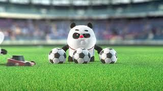 【Bamboo Panda️】Nothing is impossible  | Chinese Short Animation | 熊猫班卜#funny #panda #パンダ #football