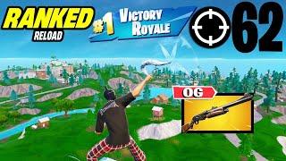 62 Elimination Solo Vs Squad "Ranked RELOAD” Gameplay Wins (NEW Fortnite Chapter 6 PS4 Controller)