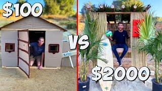 $100 vs $2000 Tiny House! *BUDGET CHALLENGE*