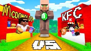 Carry McDonalds vs Dash KFC Restaurant Battle in Minecraft  ️‍