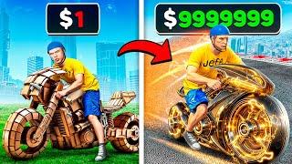 $1 To $1,000,000 SUPER BIKE In GTA 5!