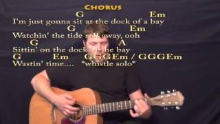 Sitting on the Dock of The Bay (Munson Version) Strum Guitar Cover Lesson with Lyrics/Chords