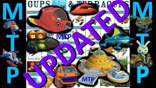 Octonauts: ALL Gups/Vehicles EVER MADE For 10 Minutes + Octo-Music! UPDATED - Read Description A-Z+