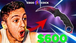 NEILANS WON KARAMBIT DOPPLER!!! HUGE WIN ON CRASH | CSGOCOCK PROMO CODE 2022