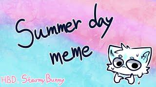 Summerday meme (Sky : Cotl, gif HBD StarmyBunny )