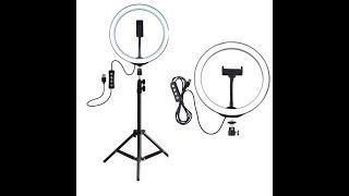 HOW TO ASSEMBLE  INSTALL RING LIGHT ON TRIPOD STAND WITH PHONE HOLDER