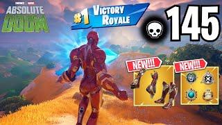 145 Elimination IRON MAN MK45 Solo vs Squads WINS Gameplay (MARVEL FORTNITE CHAPTER 5 SEASON 4)!