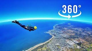 【360全景VR第一视角】高空跳伞10个最恐怖和最开心瞬间