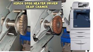 How to Change Xerox 5955 Heater Drive Gear #xerox5955